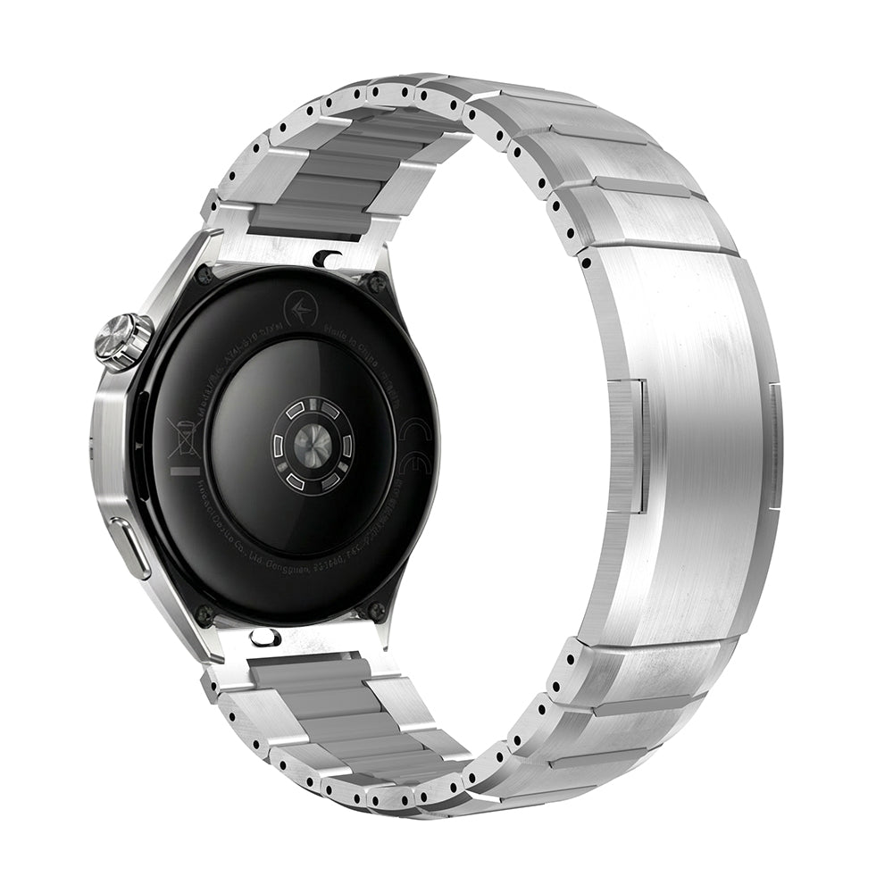 One Push Stalen Hybrid horlogebandje - 22mm - Titanium/grijs