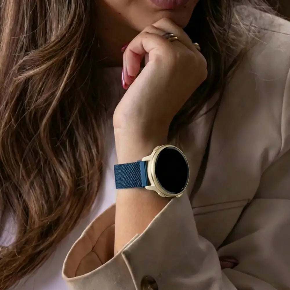 Milanese horlogebandje - 18mm - Blauw