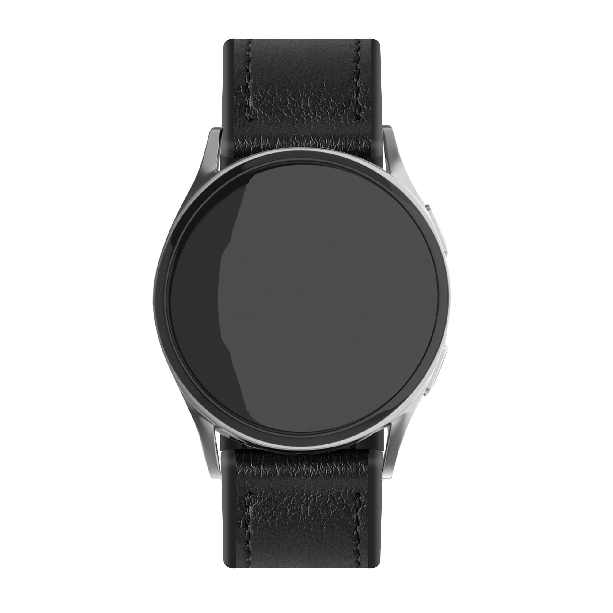 Leren Hybrid horlogebandje - 20mm - Zwart