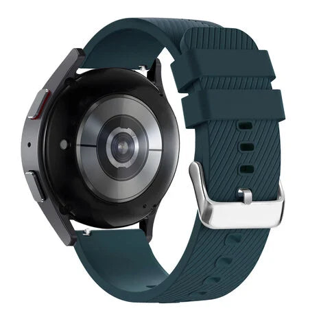 Siliconen Deluxe horlogebandje - 22mm - Donkergroen