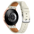 One Push Leren horlogebandje - 18mm - Beige