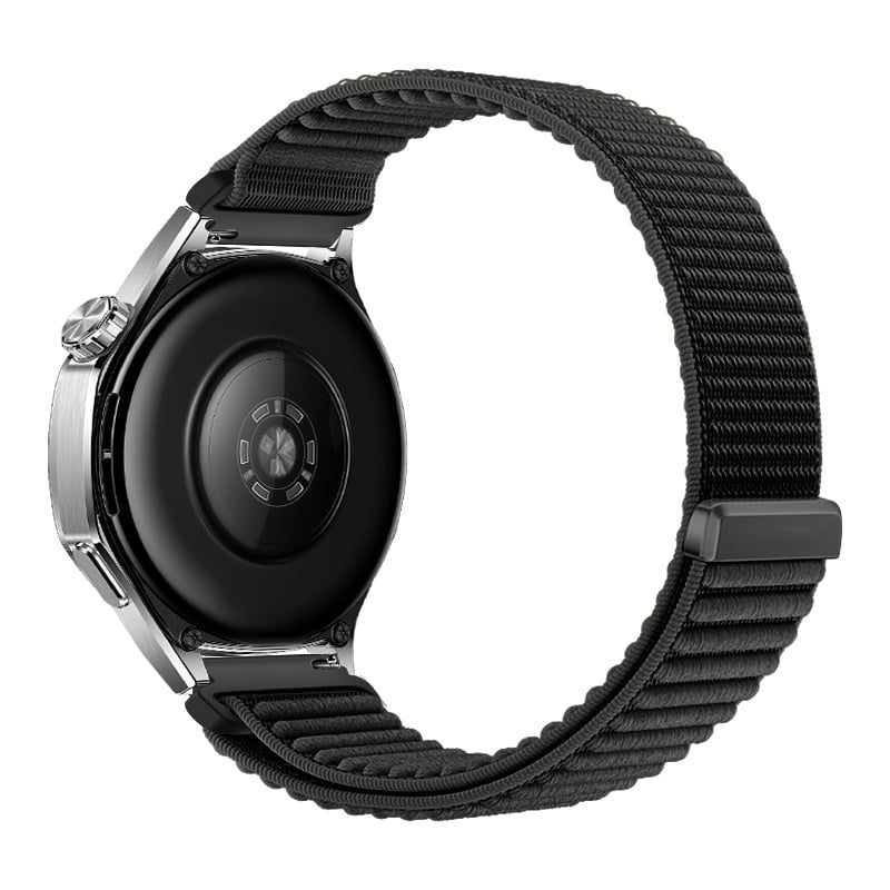 Wave nylon horlogebandje - 20mm - Zwart