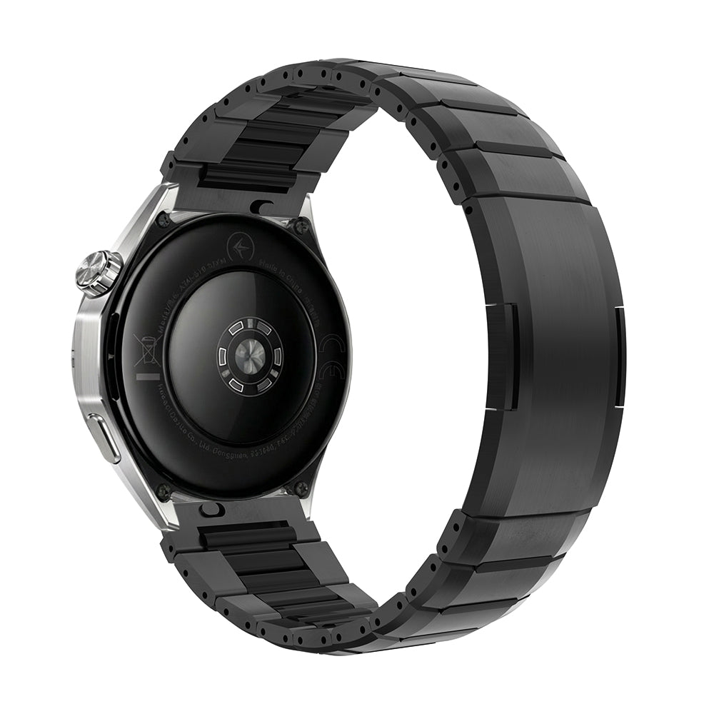One Push Stalen Hybrid horlogebandje - 22mm - Zwart