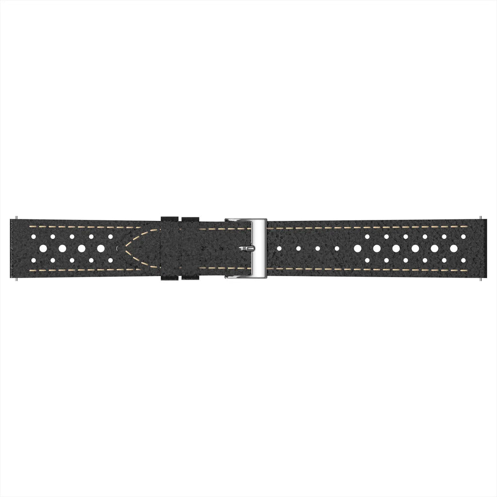 Zephyr Leren horlogebandje - 20mm - Zwart