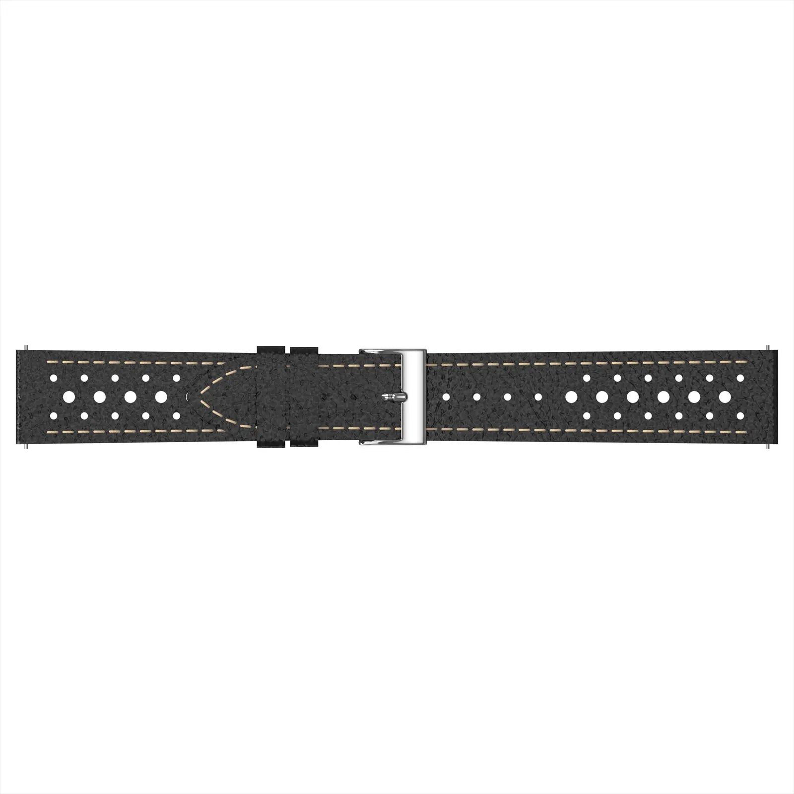 Zephyr Leren horlogebandje - 20mm - Zwart