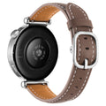 Square Leren horlogebandje - 18mm - Bruin