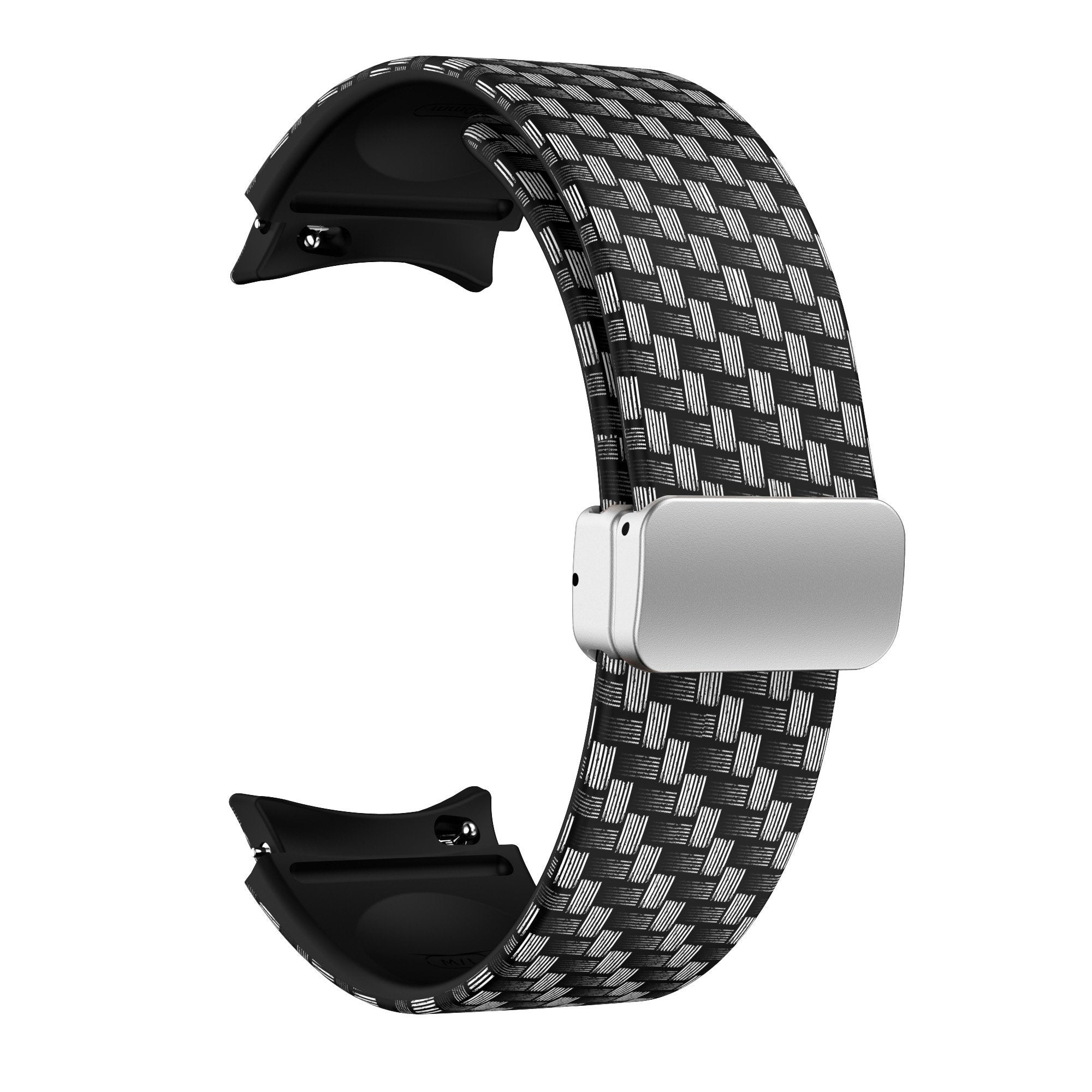 Magnetisch Print horlogebandje - 20mm - Carbon Fiber