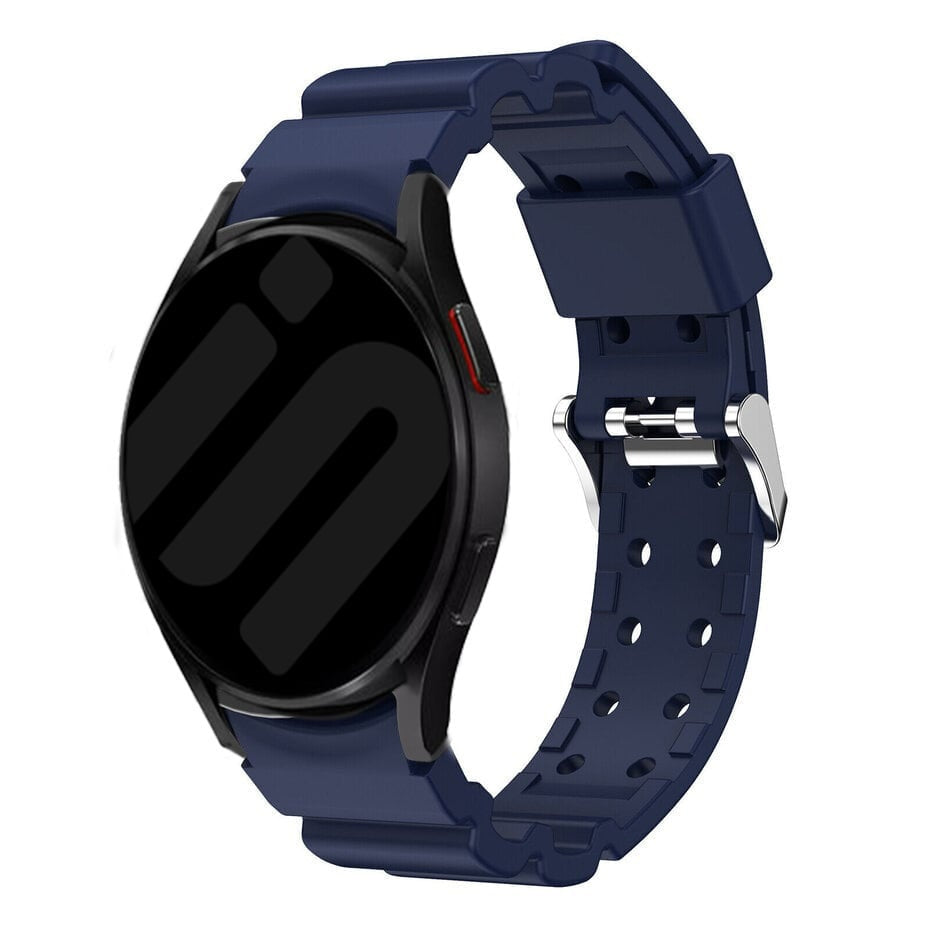 Silicone Armor horlogebandje - 20mm - Donkerblauw