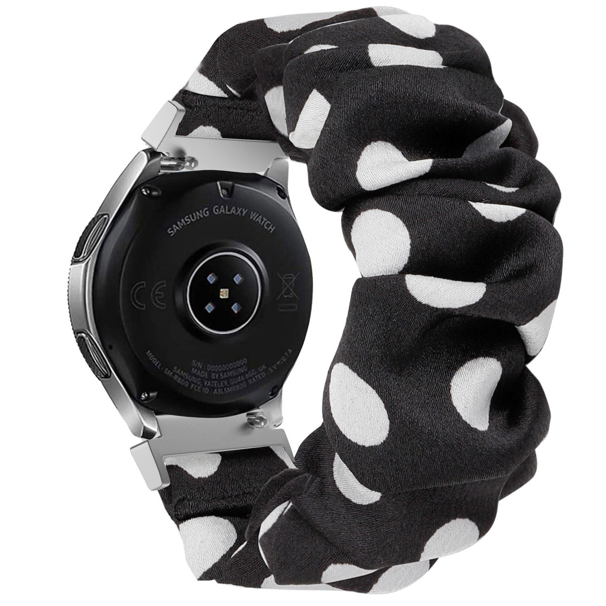 Scrunchie horlogebandje - 20mm - Dots