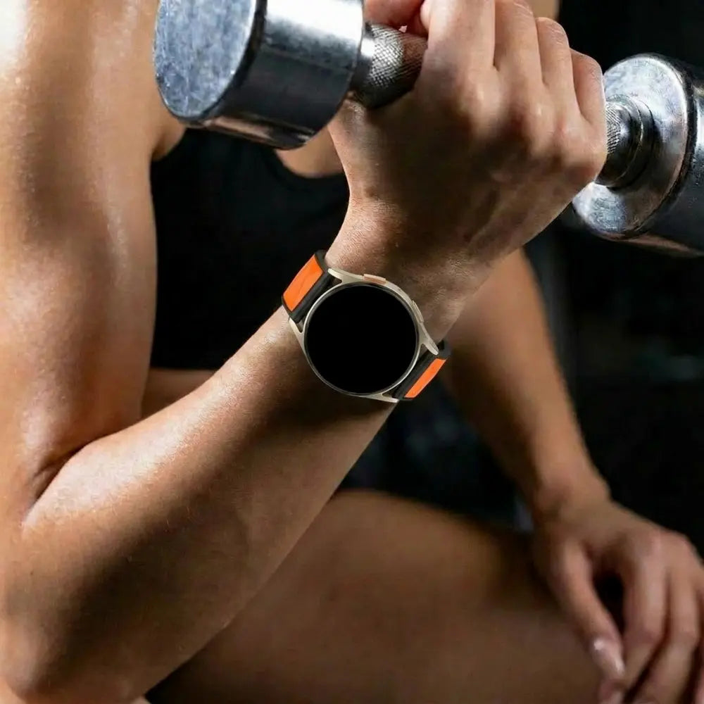 Diamond Sport horlogebandje - 22mm - Oranje/zwart