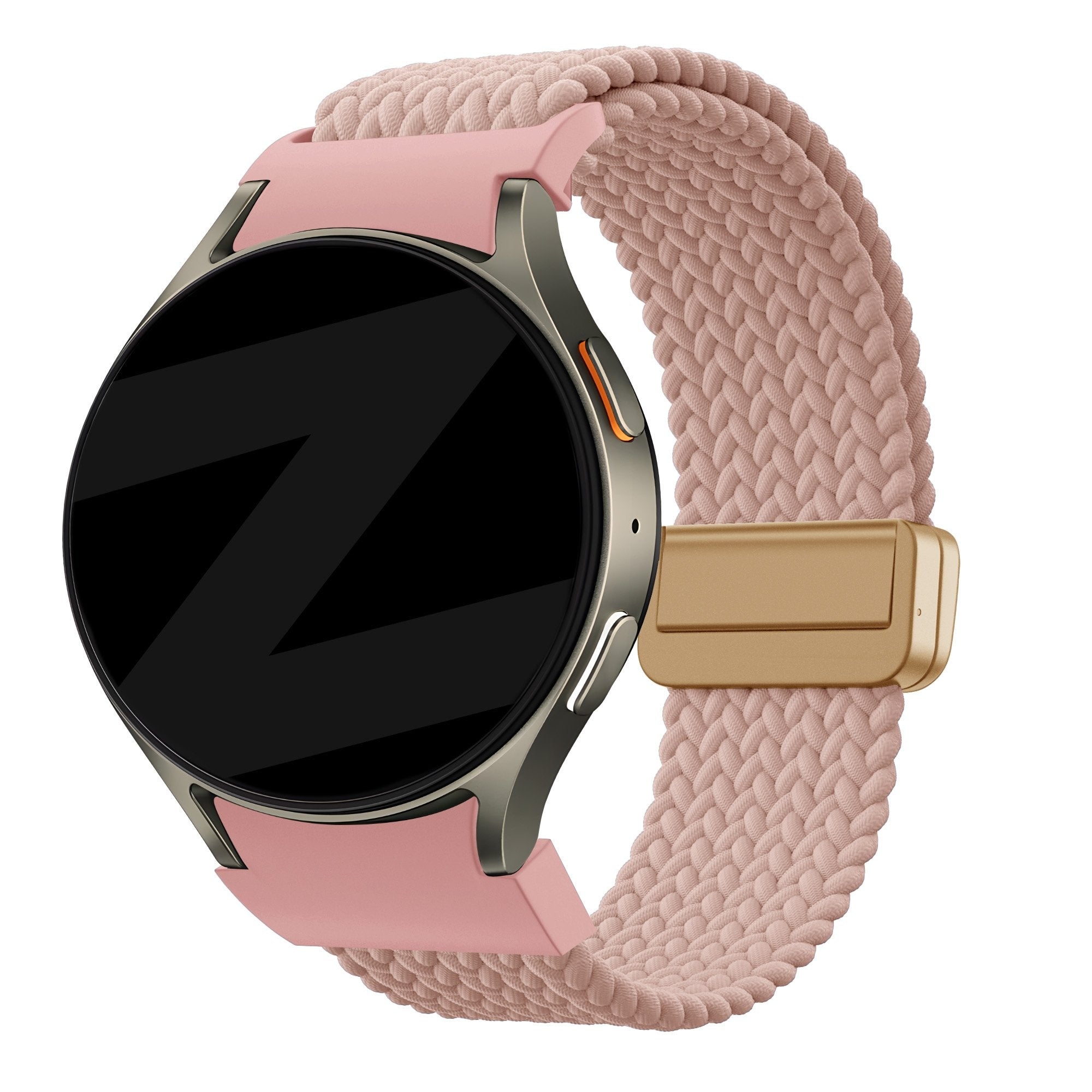 Gevlochten Easy Fit horlogebandje - 20mm - Roze
