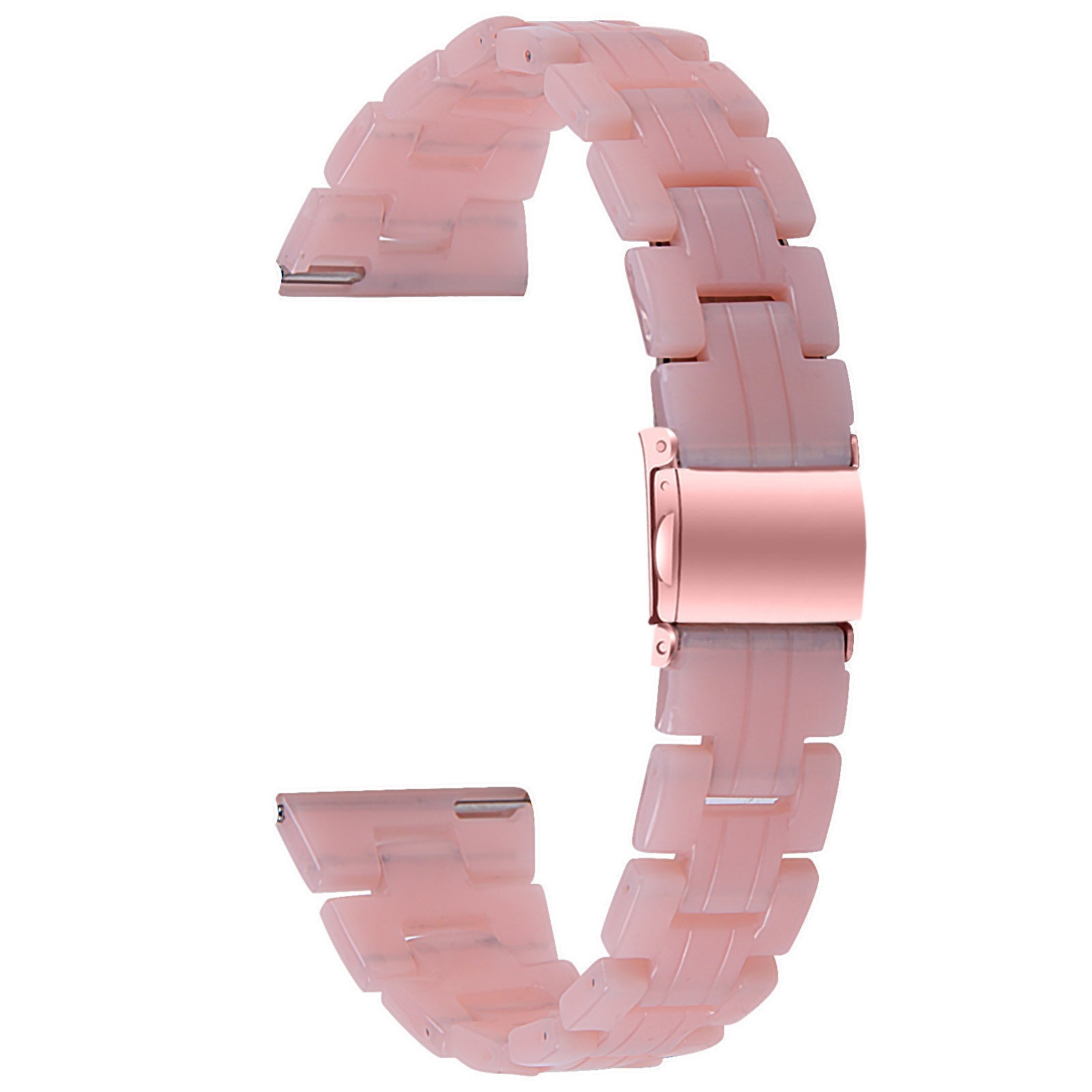 Resin horlogebandje - 20mm - Roze