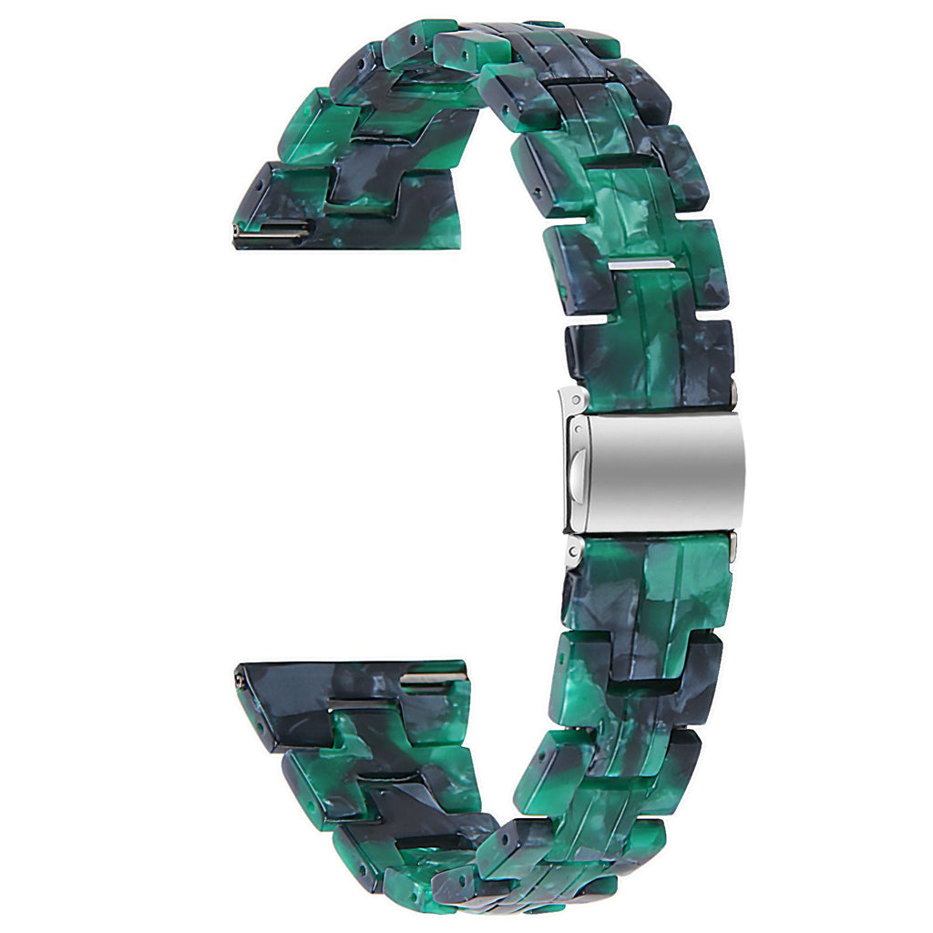 Resin horlogebandje - 20mm - Groen