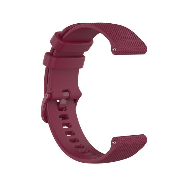 Luxe Siliconen horlogebandje - 20mm - Donkerrood