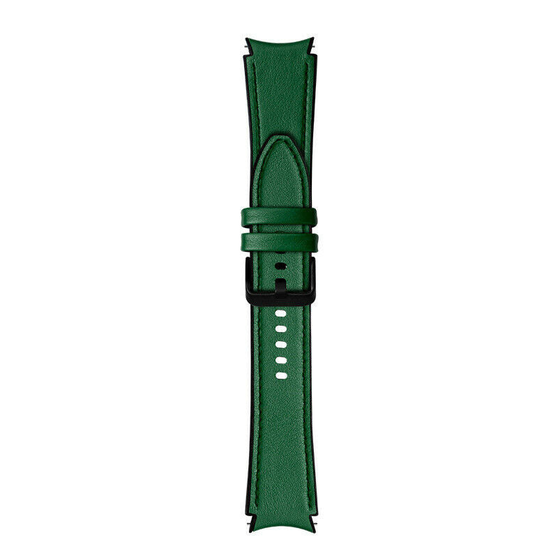 Hybrid Leren horlogebandje - 20mm - Groen