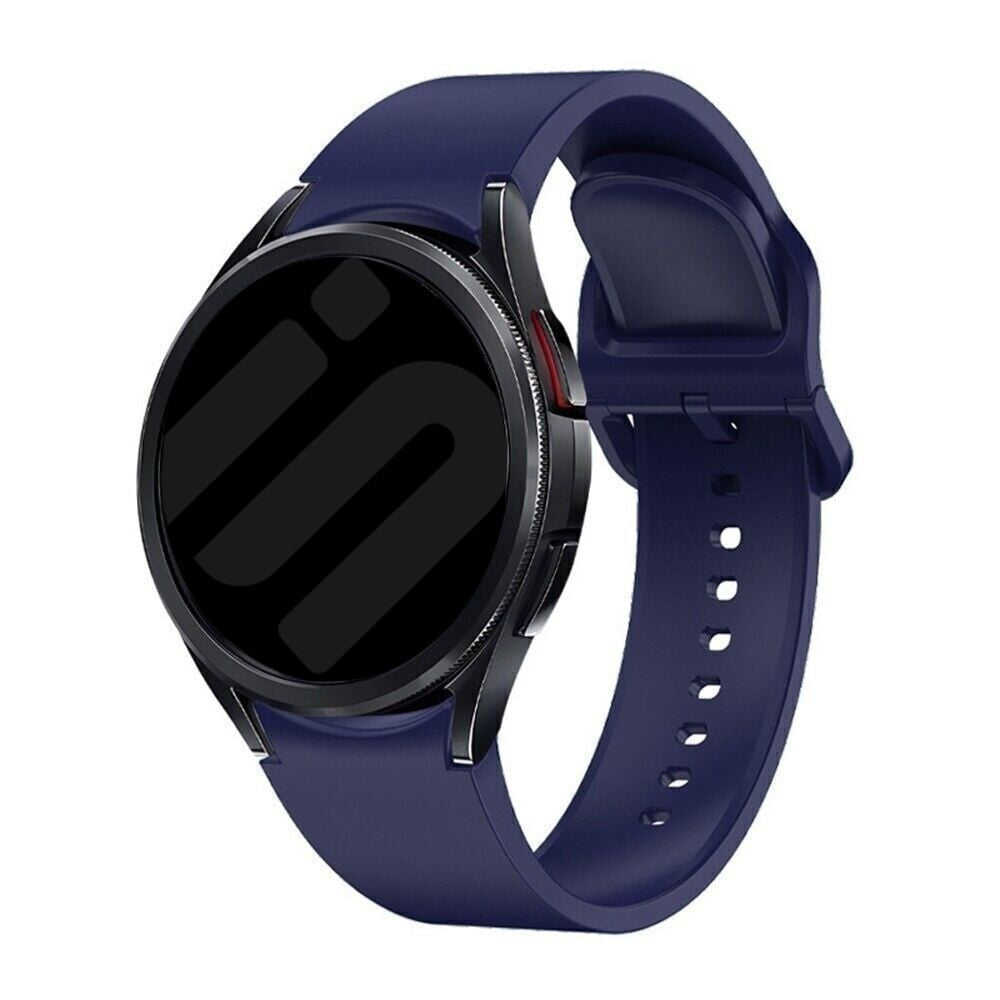 One Push Siliconen horlogebandje - 20mm - Donkerblauw