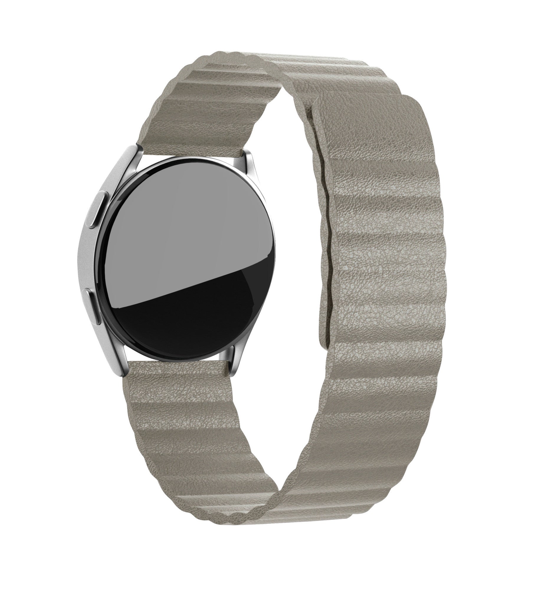 Leren Loop horlogebandje - 20mm - Khaki