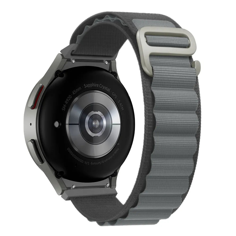 Alpine horlogebandje - 20mm - Donkergrijs