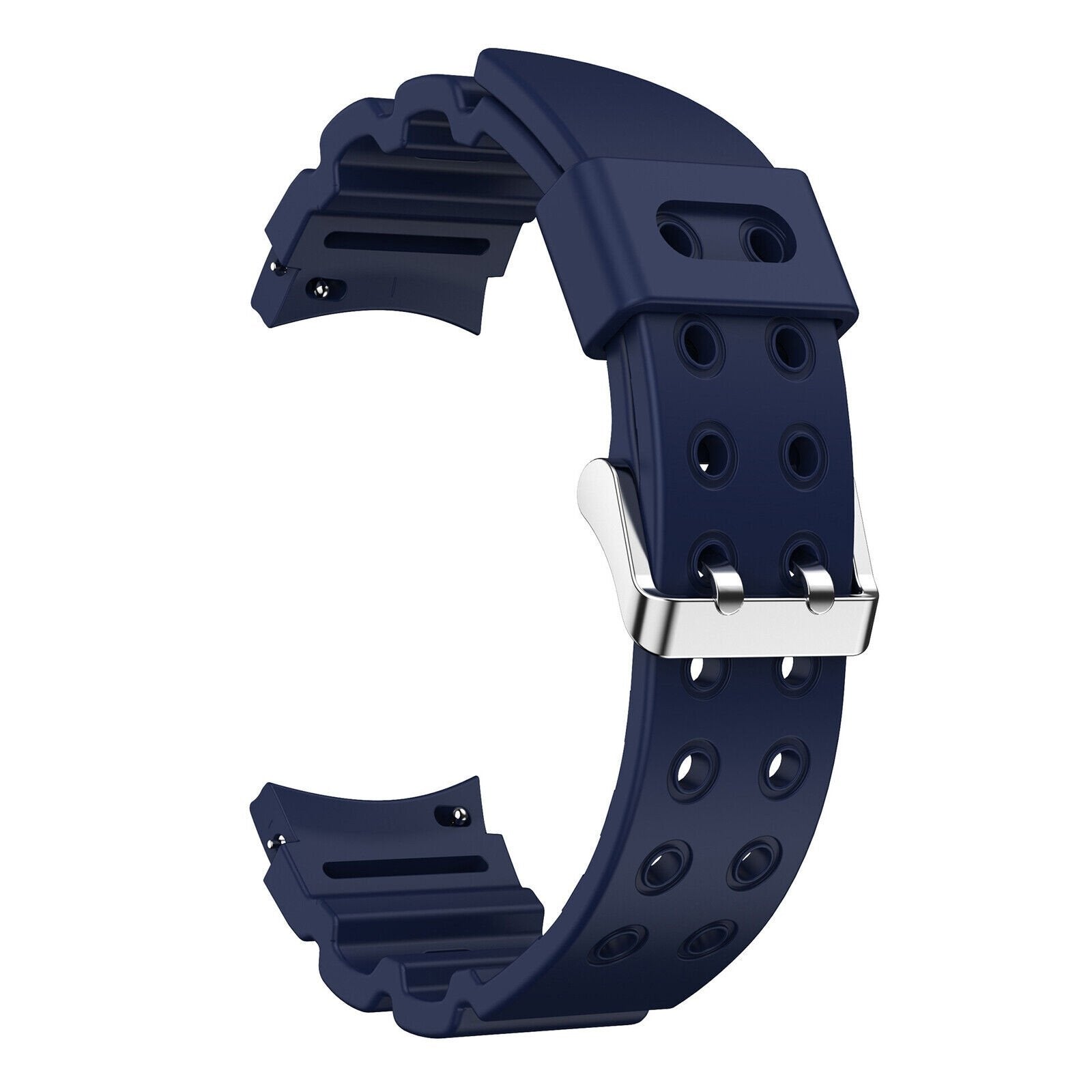 Silicone Armor horlogebandje - 20mm - Donkerblauw