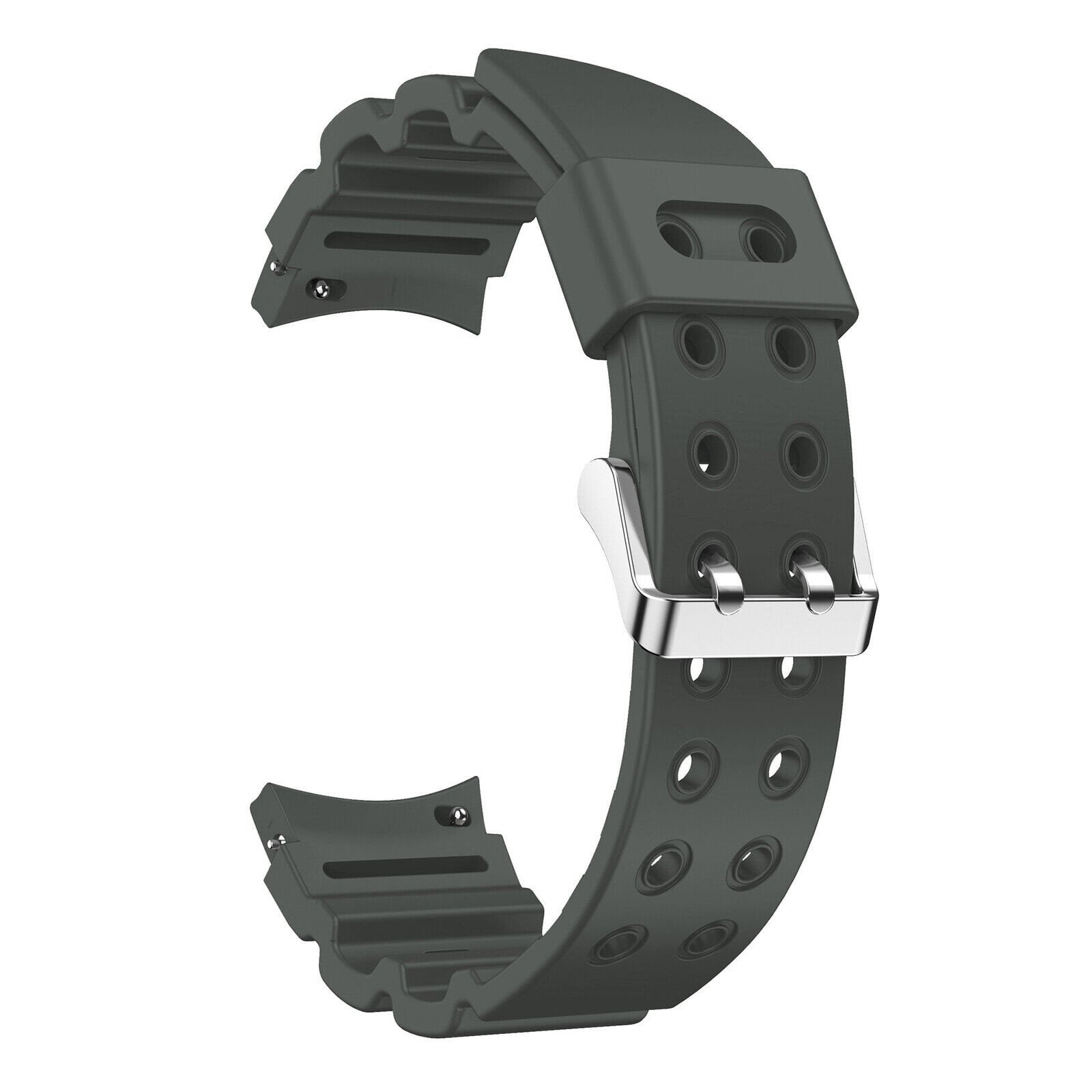 Silicone Armor horlogebandje - 20mm - Donkergrijs