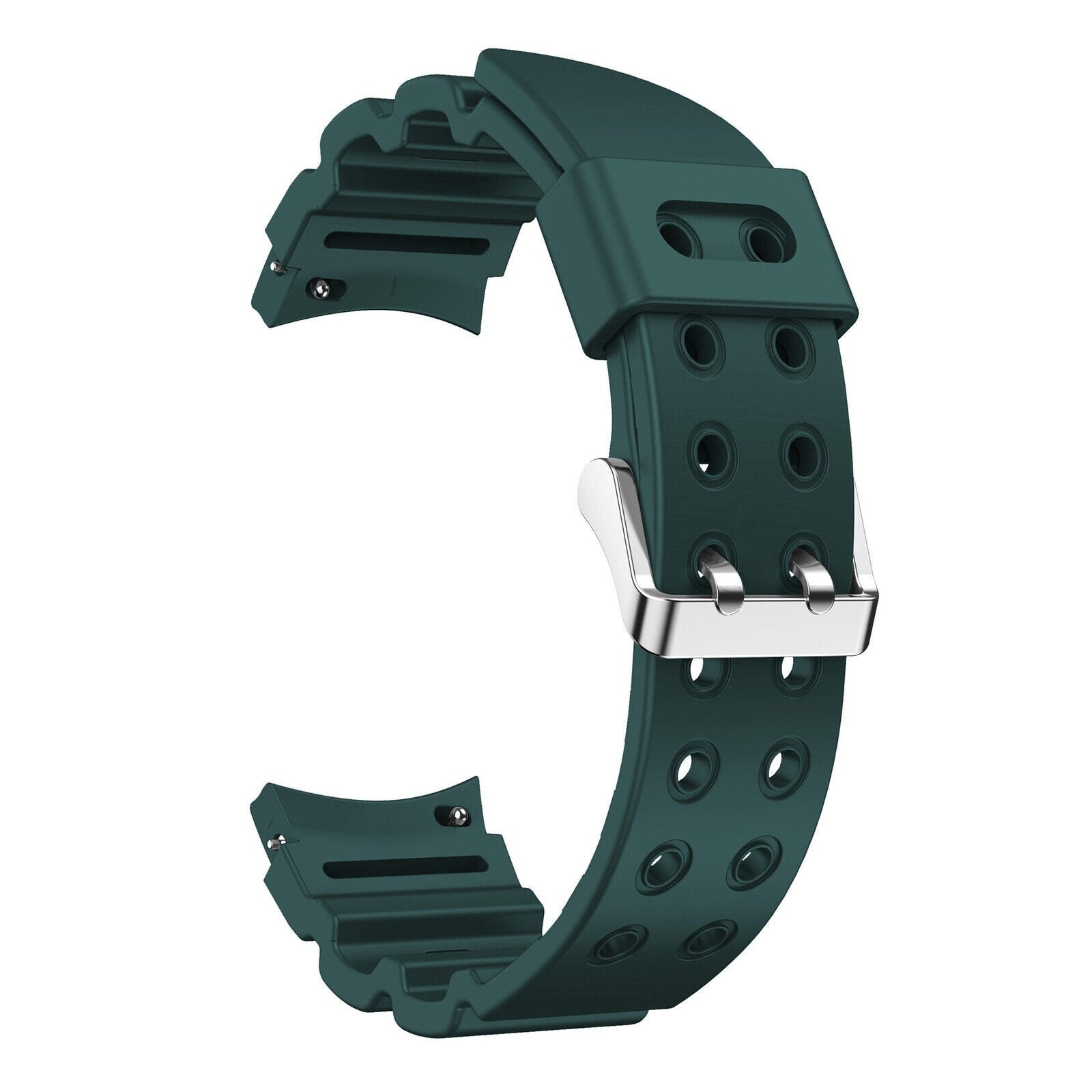 Silicone Armor horlogebandje - 20mm - Donkergroen