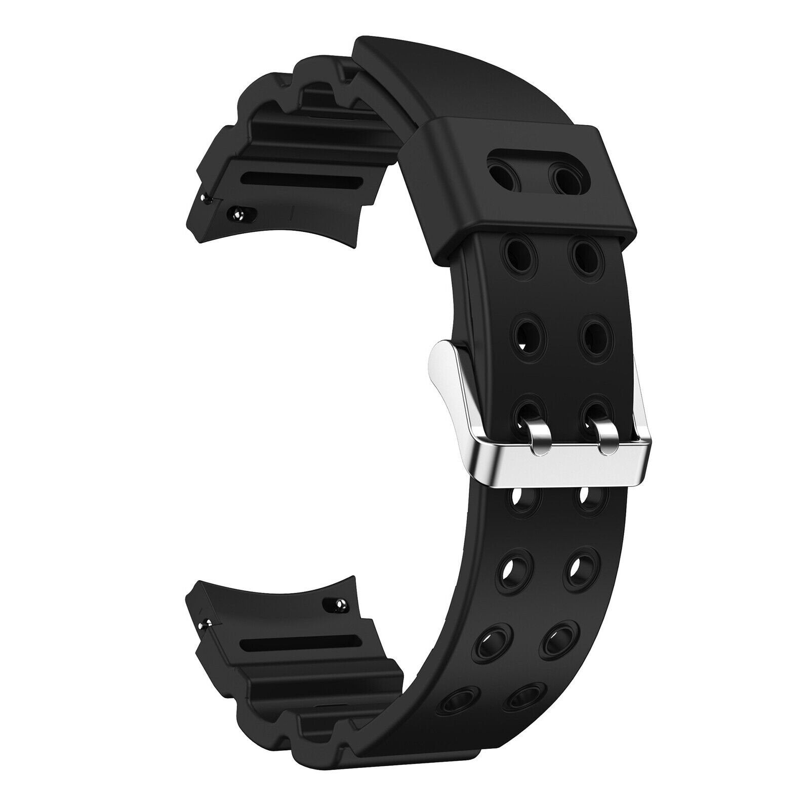 Silicone Armor horlogebandje - 20mm - Zwart