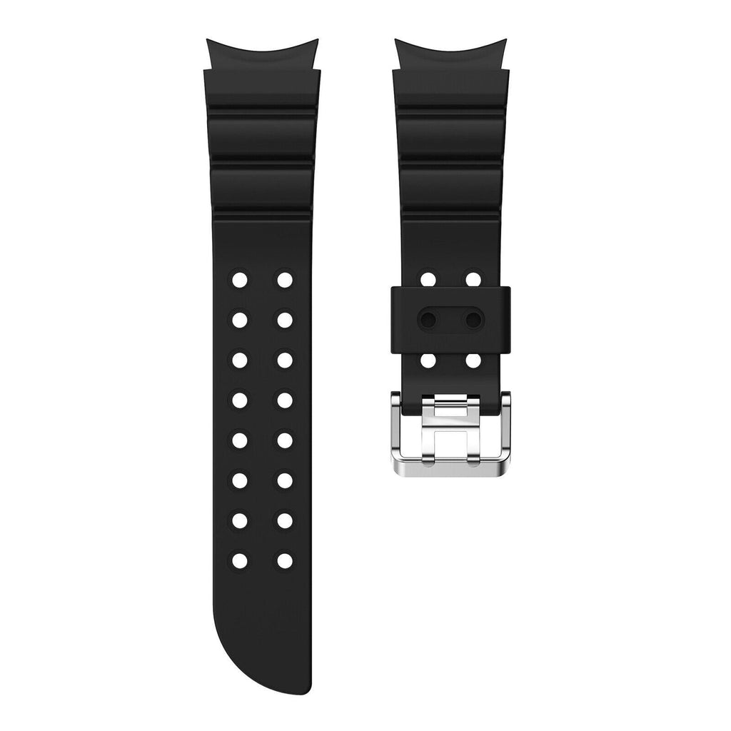 Silicone Armor horlogebandje - 20mm - Zwart