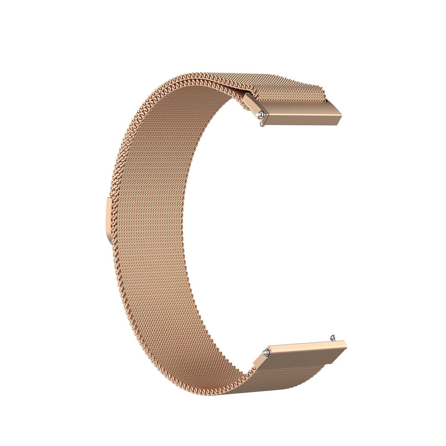 Milanese horlogebandje - 18mm - Rosé goud