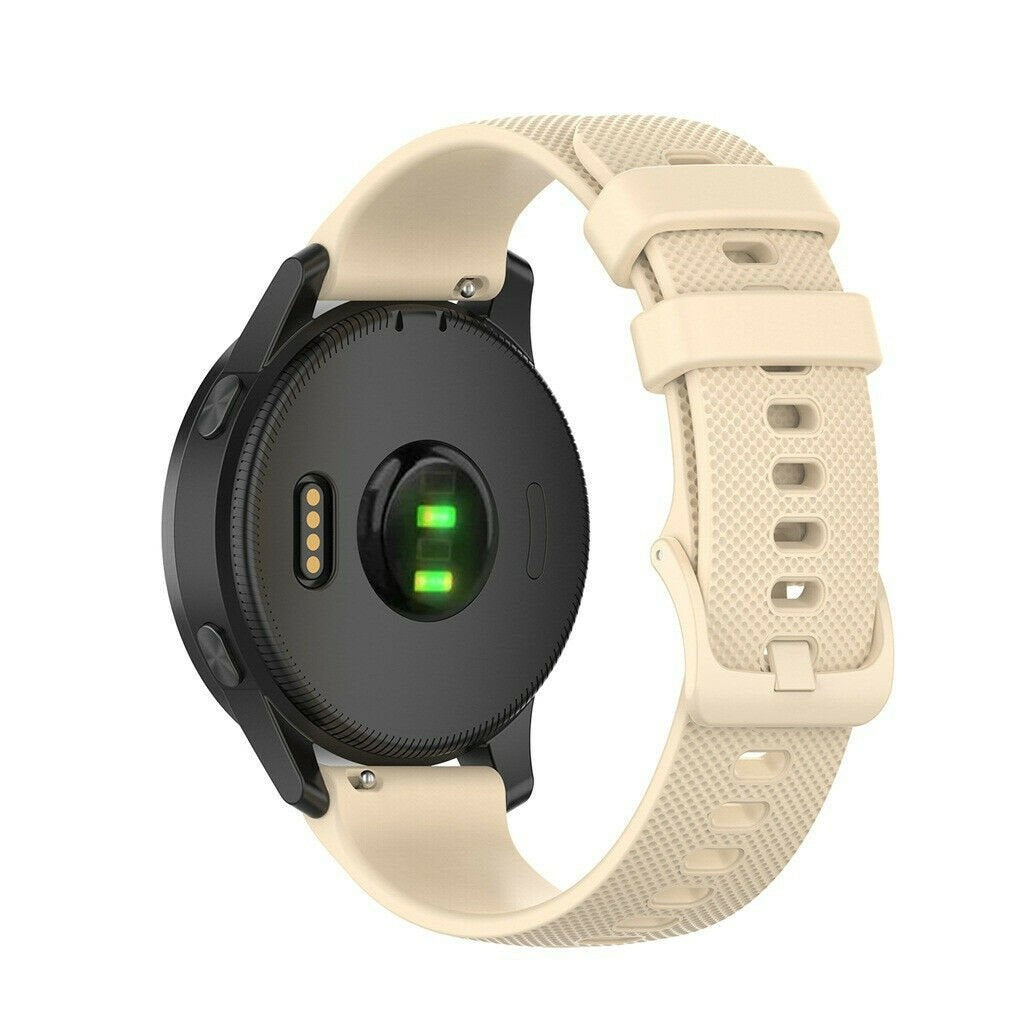Siliconen horlogebandje - 18mm - Beige
