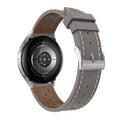 Zephyr Leren horlogebandje - 22mm - Grijs