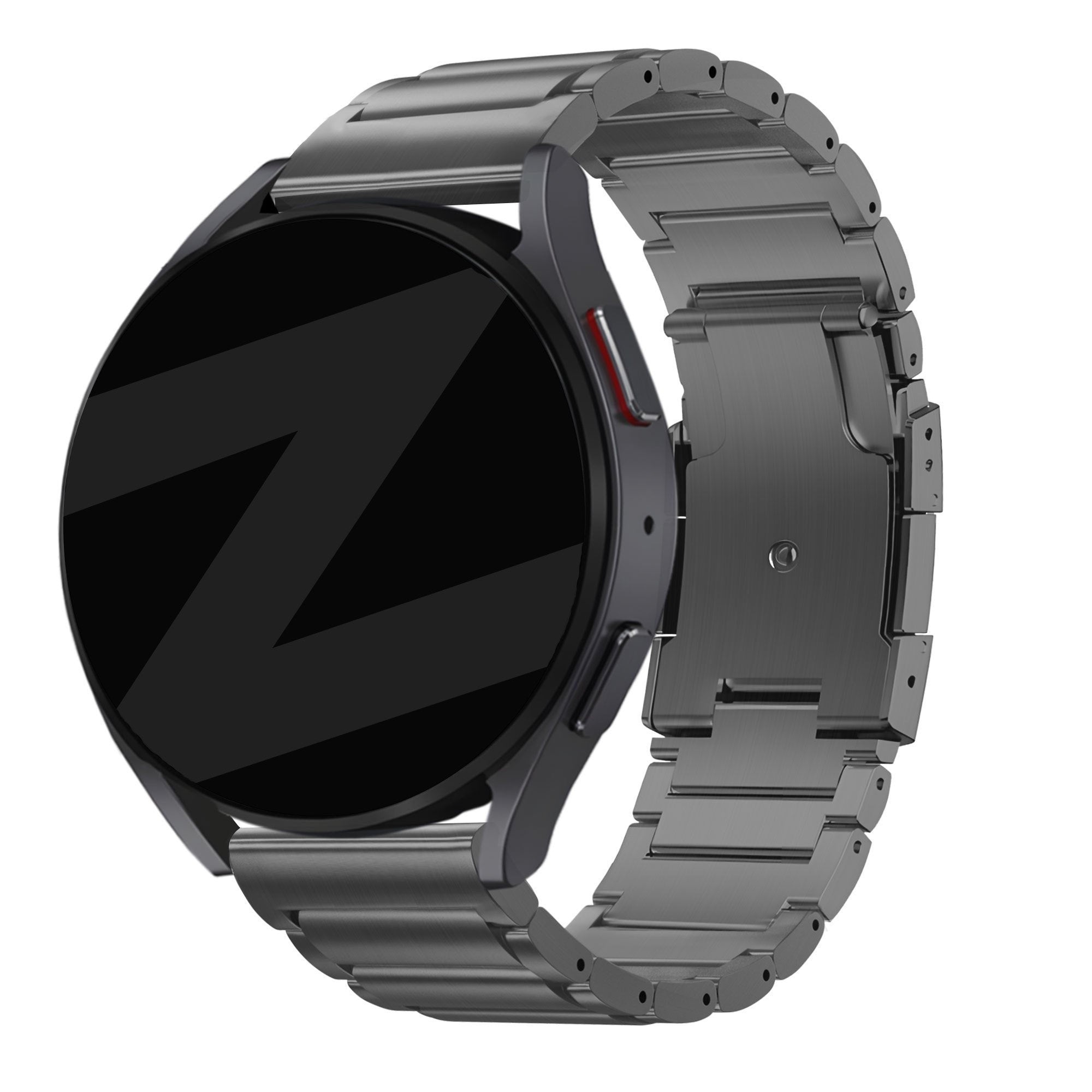 Titanium Schakel horlogebandje - 22mm - Grafiet