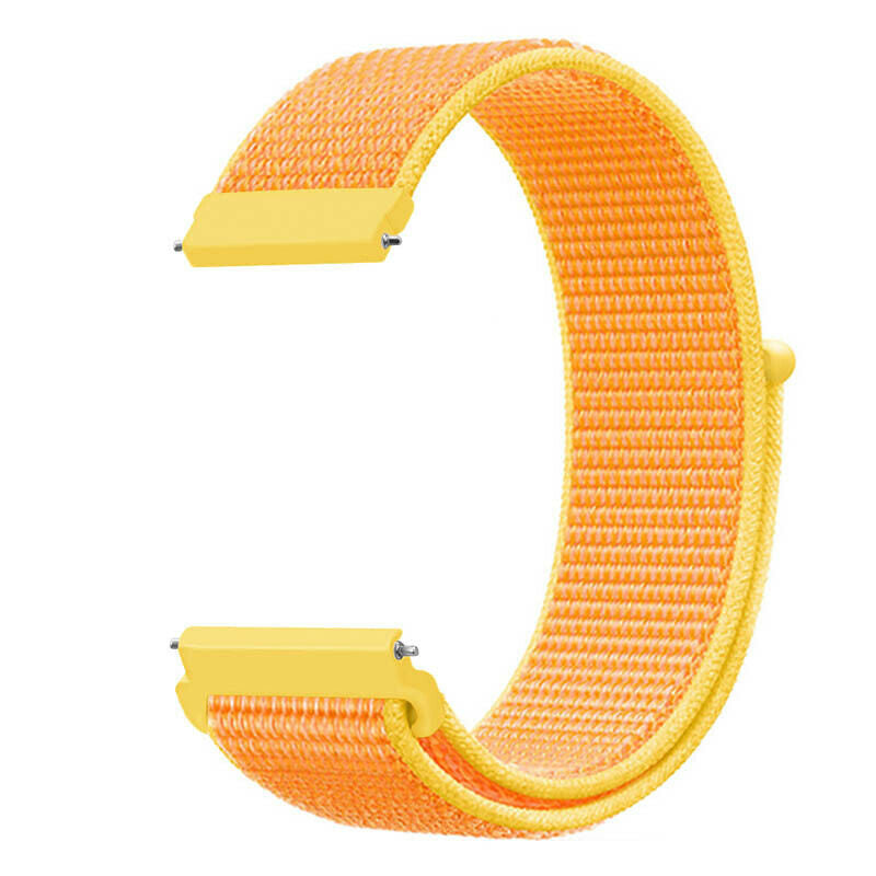 Nylon horlogebandje - 20mm - Lichtgeel