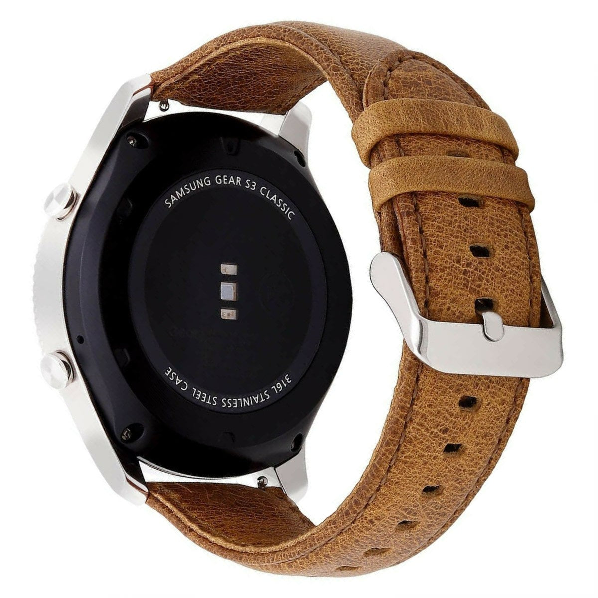 Leren horlogebandje - 20mm - Bruin