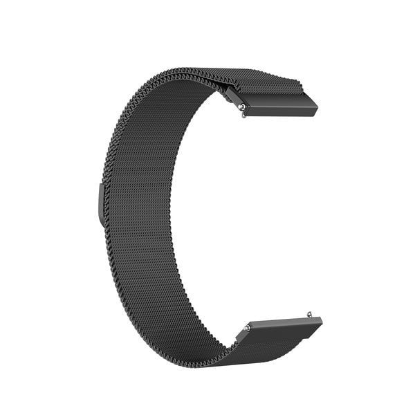 Milanese horlogebandje - 18mm - Zwart