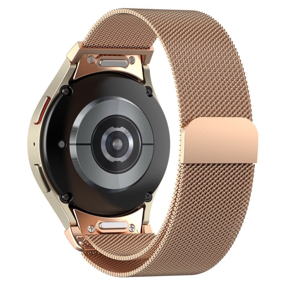 One Push Milanese horlogebandje - 20mm - Rosé goud