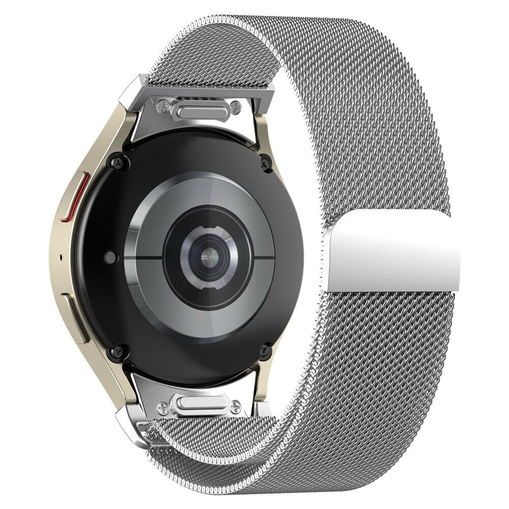 One Push Milanese horlogebandje - 20mm - Zilver