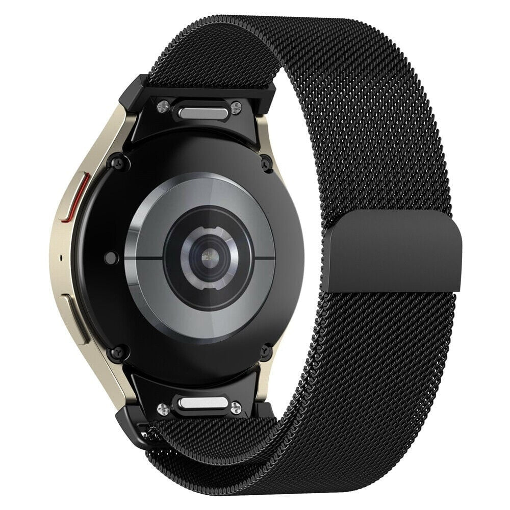 One Push Milanese horlogebandje - 20mm - Zwart