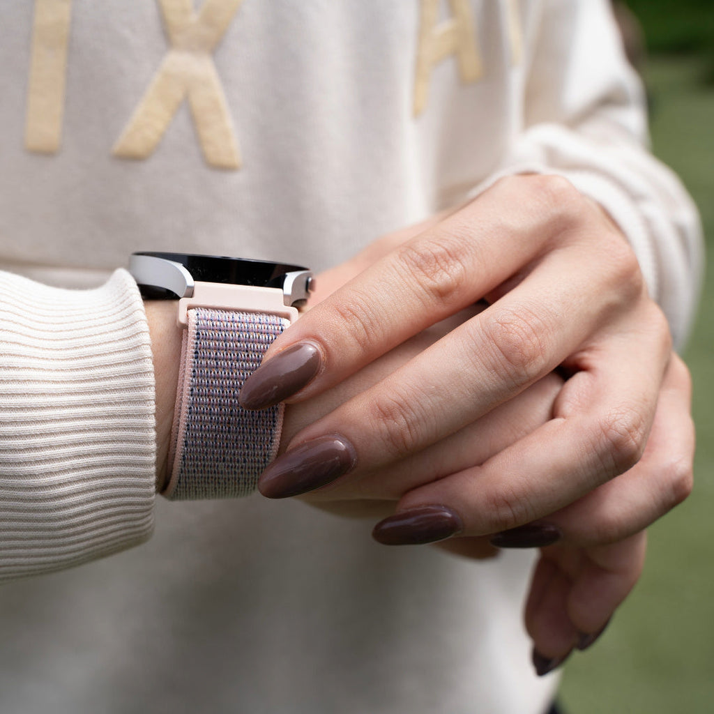 Nylon horlogebandje - 20mm - Pink sand