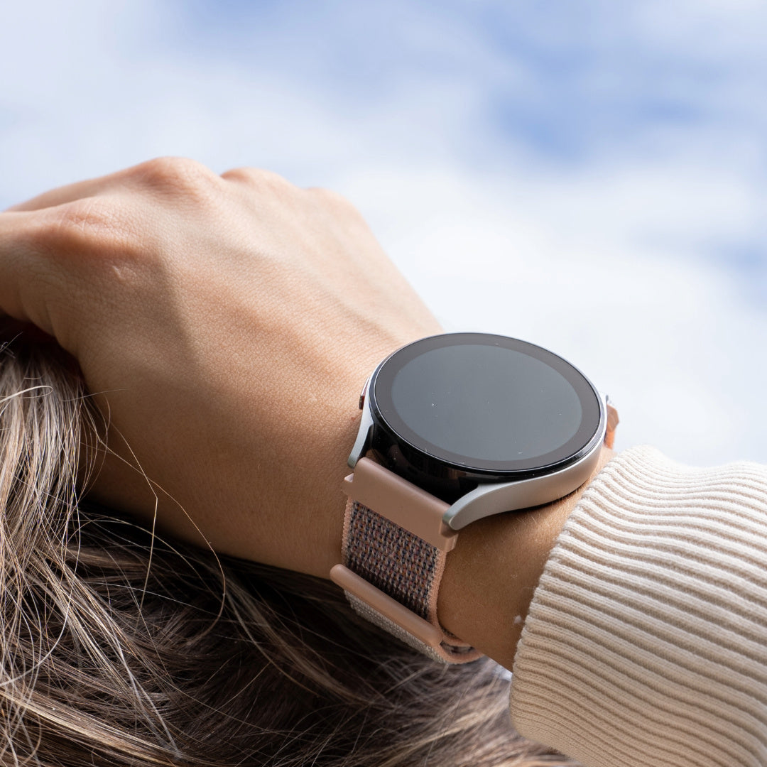 Nylon horlogebandje - 20mm - Pink sand