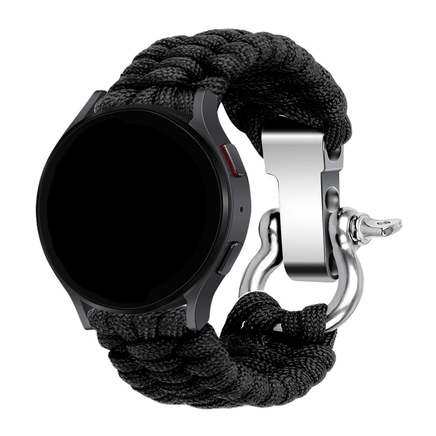 Nylon Rope horlogebandje - 22mm - Zwart