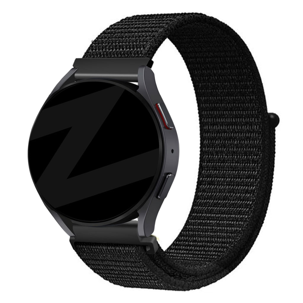 Nylon Loop horlogebandje - 20mm - Zwart