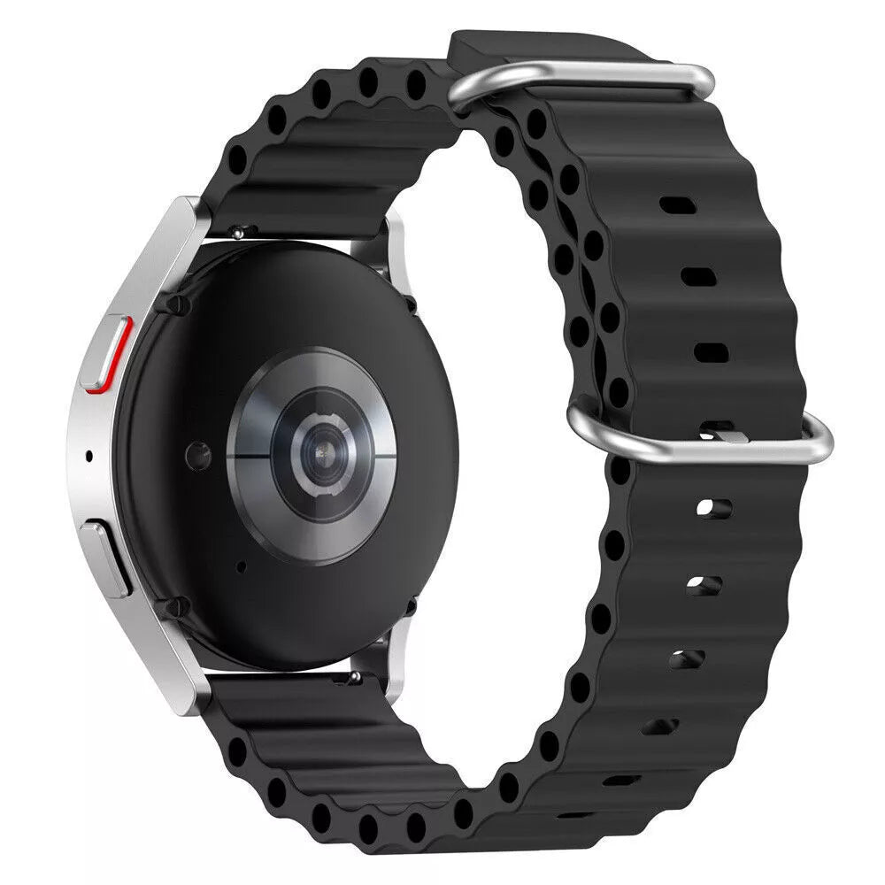 Ocean horlogebandje - 22mm - Zwart
