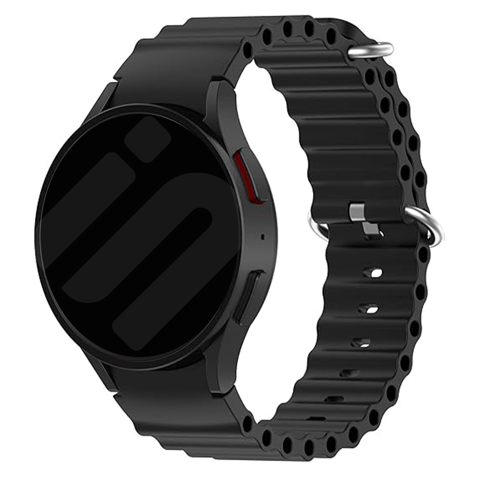 Ocean horlogebandje - 20mm - Zwart