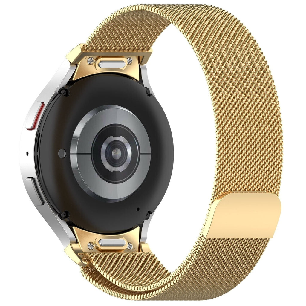 One Push Milanese horlogebandje - 20mm - Goud
