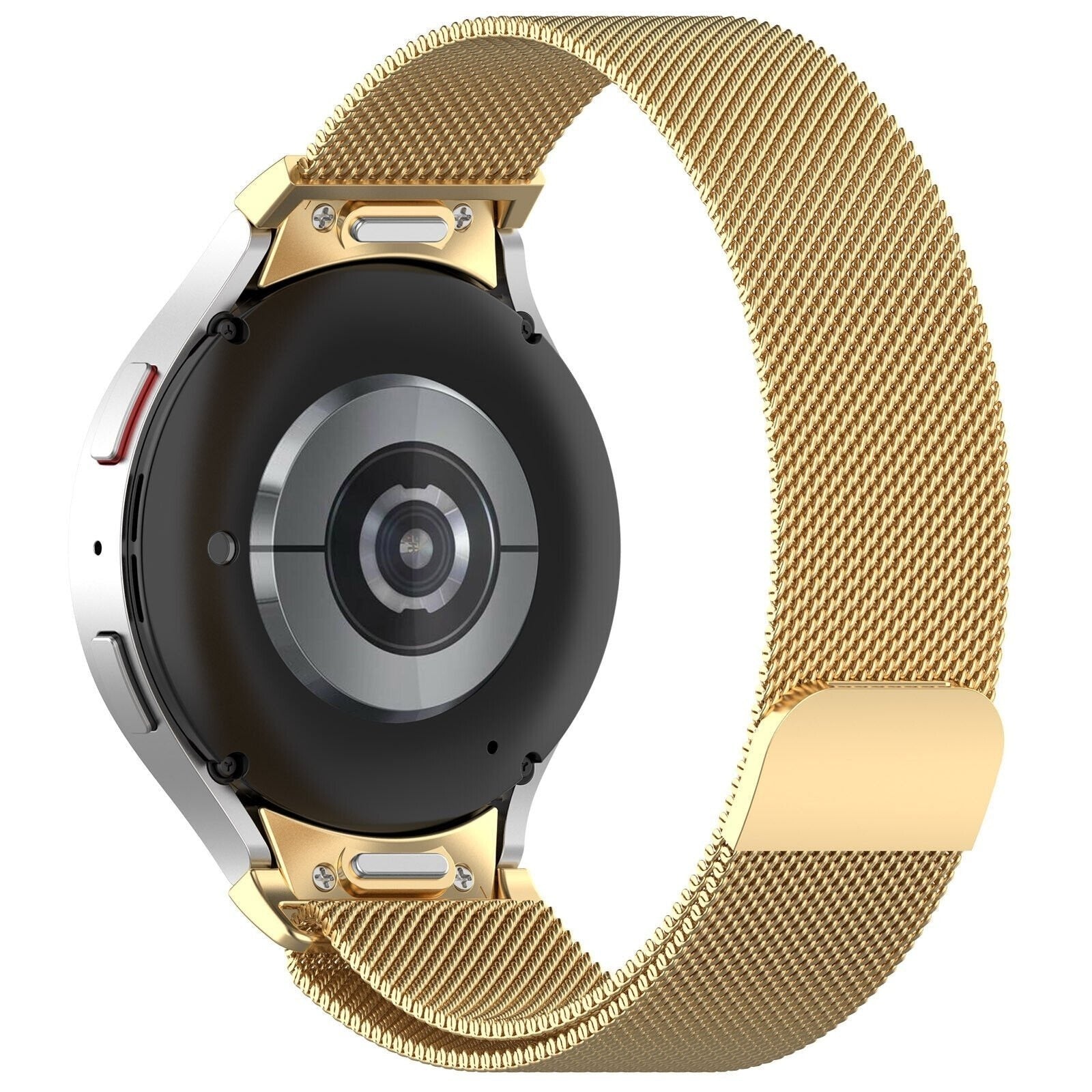 One Push Milanese horlogebandje - 20mm - Goud