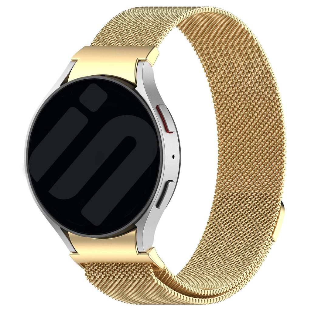 One Push Milanese horlogebandje - 20mm - Goud