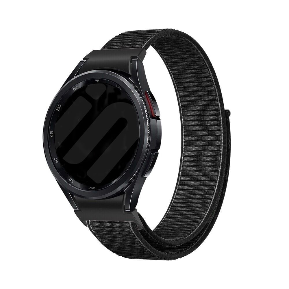 One Push Nylon horlogebandje - 20mm - Zwart