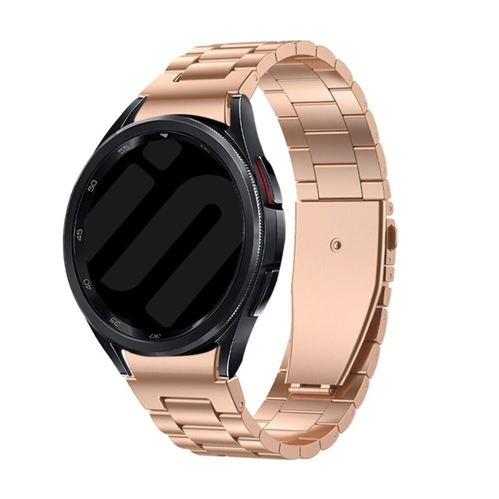 One Push Stalen horlogebandje - 20mm - Rosé goud