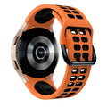 Sport Square horlogebandje - 20mm - Oranje/zwart