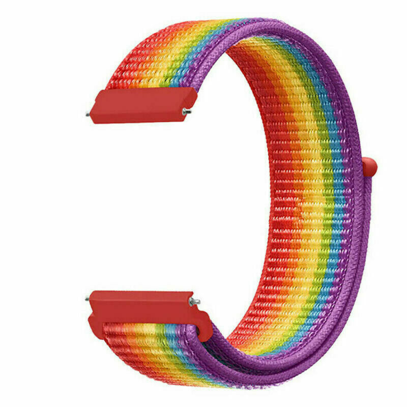 Nylon horlogebandje - 20mm - Regenboog